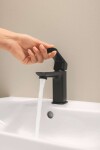 GROHE - Dice Umyvadlová baterie s výpustí, matná černá 1018562430