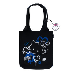 Colorino taška přes rameno, Hello Kitty Neon Black, 9 l, PES, černá