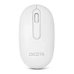 DICOTA Desktop bílá / Bezdrátová myš / Bluetooth + 2,4 GHz RF / dobíjecí baterie / 1600 DPI / USB-C nabíjení (D32045)