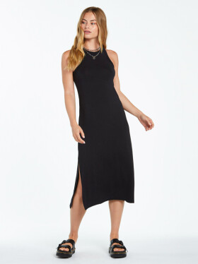 Volcom Stonelight black šaty dlouhé