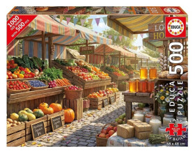 Puzzle Slunečný farmářský trh 500 dílků