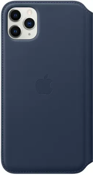 Apple iPhone 11 Pro Max Leather Folio Deep Sea Blue MY1P2ZM/A