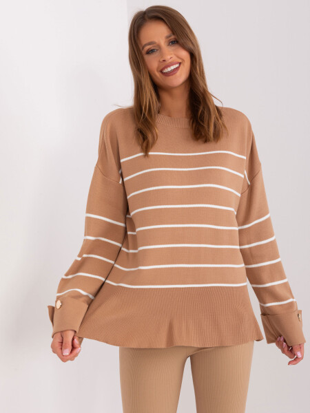 Sweter TO SW model 18985275 camelowy - FPrice Velikost: jedna velikost