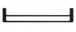RAVAK - 10° Držák ručníků dvojitý, 63 cm, černá X07P562