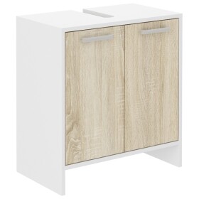 Skříňka pod umyvadlo Mela II 2F Barva korpusu: Bílá, Barva dvířek: Dub - sonoma