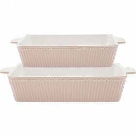 GREEN GATE Zapékací mísy Alice Creamy Fudge - set 2 ks, béžová barva, keramika