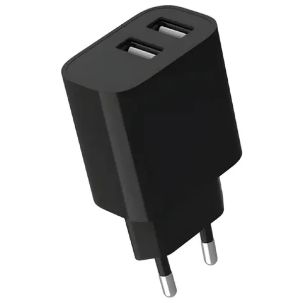 Gembird Síťová nabíječka 2x USB-A černá / Nabíječka / 5 V / 2,4 A (TA-UC-2A12-01-BK)