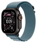 Apple Watch Alpine Loop 49 mm Light Blue černý titan / Textilní řemínek / vel. M / 145–190 mm (MG9L4ZM/A)