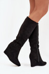 Kozačky na klínech model 216791 Step in style 36