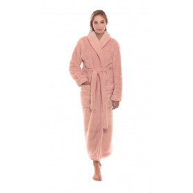 ALTA hřejivý unisex župan peachskin L dlouhý župan se šálovým límcem 3207 peach skin