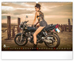 Nástěnný kalendář Girls &amp; Bikes 2024, 48 × 33 cm