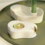 Räder Porcelánový svícen Gold Bird, bílá barva, porcelán
