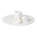 Räder Porcelánový svícen Santa Stargazing, bílá barva, porcelán