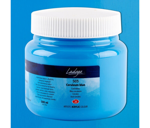 Nevskaya Palitra Ladoga 2224503 Akrylová barva 500 ml, modrá ceruleum 503