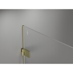 MEXEN/S - Lunar-B L sprchový kout dveře křídlové levá 85 x 70, transparent, zlato kartáčovaná 832L-085-070-55-00-L