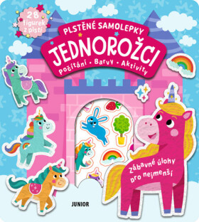 Plstěné samolepky Jednorožci + 28 figurek z plsti