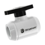 BitsPower uzavírací ventil 2x G1/4" ventil bílá (BP-MVV-DWBK)