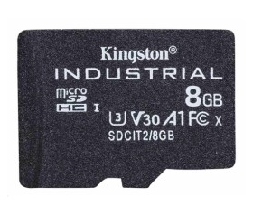 Kingston MicroSDHC karta 8GB Industrial C10 A1 pSLC Card Single Pack EDF_443639