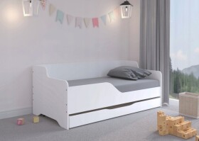 DumDekorace Univerzální dětská postel 160 x 80 cm v luxusní bílé barvě