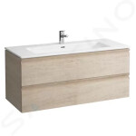 Laufen - Pro S Skříňka s umyvadlem, 1200x530x500 mm, 1 zásuvka, světlý dub H8609684791041