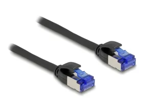 Delock černá / Patch kabel / RJ-45 / Cat.6a S/FTP / Slim / 0,25 m (80225)