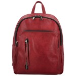 Trendy dámský koženkový kabelko-batoh Olefir, vínový