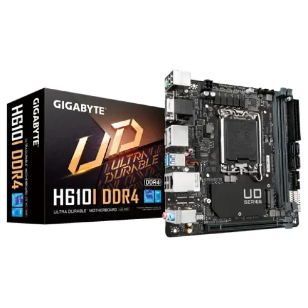 GIGABYTE H610I / H610I / LGA1700 / 2x DDR4 / PCIEx16 / 1x GLAN / mITX (H610I)