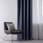 Zatěmňovací závěs blackout RESTILO indigo 140 x 245 cm 1 ks