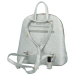 Trendy dámský koženkový kabelko-batoh MaxFly Sodiko, stříbrný