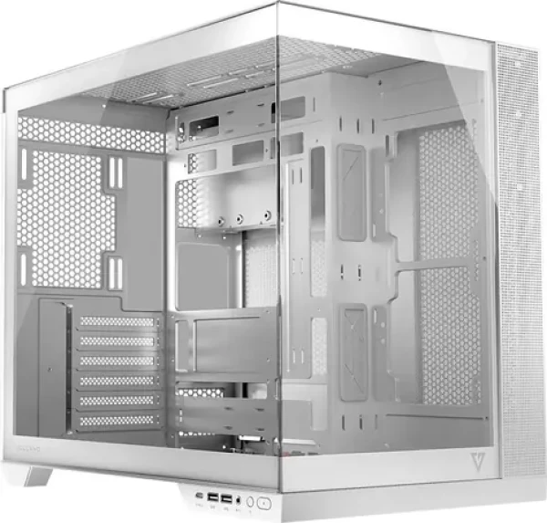 Modecom Volcano Panorama bílá / Skříň / Midi Tower / USB-C / tvrzené sklo / ARGB / bez zdroje (AT-PANORAMA-NF-0000-20-000000-0002)