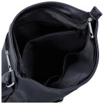 Stylová dámská koženková crossbody kabelka Minja, tmavě modrá