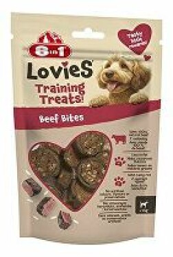 Pochoutka 8in1 Lovies Training Treats Beef Bites 90g