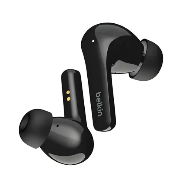 Belkin SOUNDFORM Flow černá / Bezdrátová sluchátka do uší / Bluetooth / potlačení hluku (AUC006BTBK)