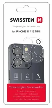 SWISSTEN ochranné sklo na čočku fotoaparátu pro Apple iPhone 11/12 mini (94500101)