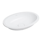 OMNIRES - SHELL M+ umyvadlo zapuštěné do desky, 48 x 31 cm, matná bílá SHELL480UPBM