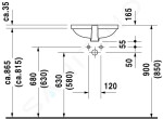 DURAVIT - Bathroom_Foster Umyvadlo zápustné 430x280 mm, alpská bílá 0336430000