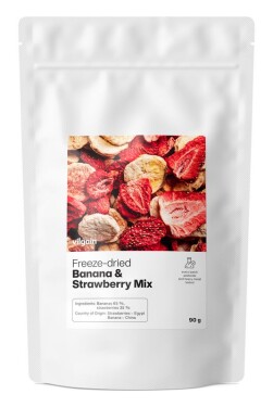Vilgain Mix lyofilizovaných jahod a banánů – 90 g