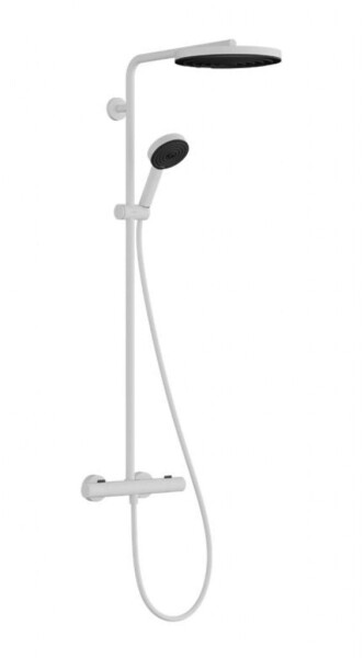 HANSGROHE - Pulsify S Puro Sprchový set s termostatem, průměr 26 cm, 3 proudy, matná bílá 24236700