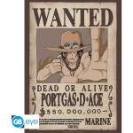 One Piece Set plakátů - Wanted Luffy &amp; Ace 2 ks