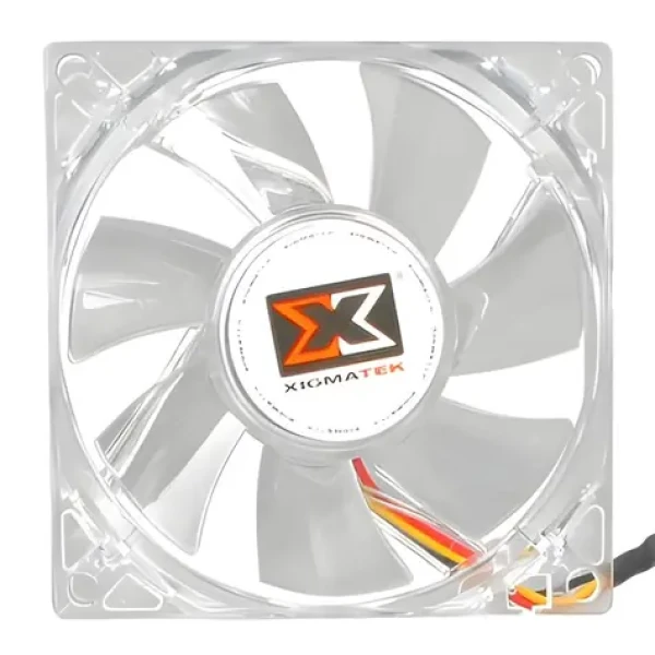 XigMatek Crystal 80mm červená / Ventilátor / 80x80 mm / LED podsvícení (CLF-F8252)