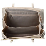 Elegantní dámská koženková kabelka na rameno Miraya, béžová