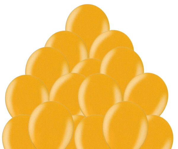 Balónek zlatý metalický 060 - 30 ks