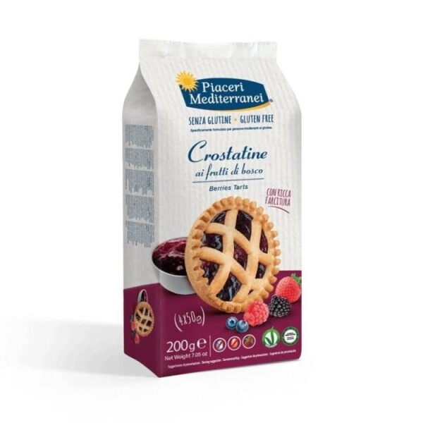 Dortisimo Bezlepkové koláčky Crostatine s lesním ovocem Piaceri Mediterranei (200 g)