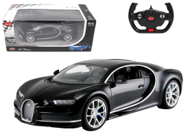 Mamido Autíčko Bugatti Chiron na dálkové ovládání RC 1:14 černé