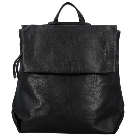 Trendy dámský koženkový kabelko-batoh Coveri Lethea, černý