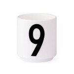 DESIGN LETTERS Espresso hrneček Letters – Number – 100 ml Nr.4, bílá barva, porcelán