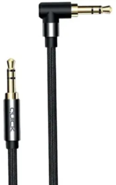 Quick / Kabel Jack 3,5 mm - 2x Jack 3,5 mm / 1 m / černá (4752168141304)