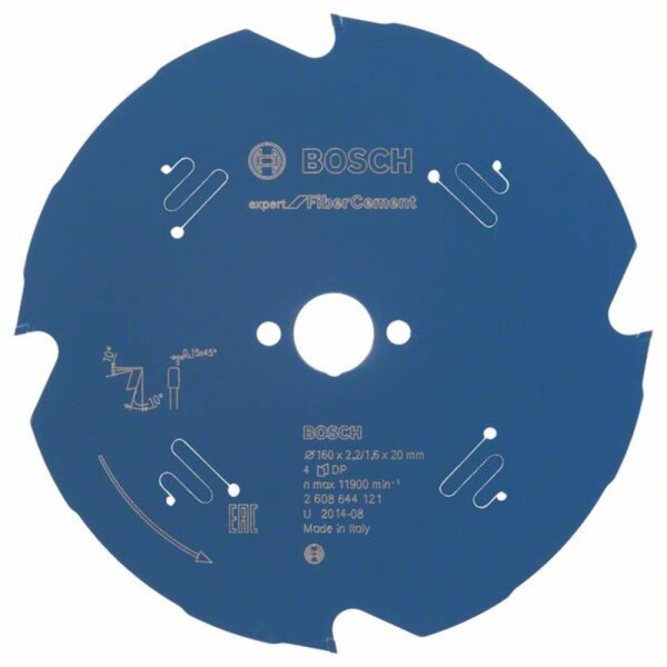 Bosch Accessories Expert for Fiber Cement 2608644121 pilový kotouč 160 x 20 x 1.6 mm Počet zubů (na palec): 4 1 ks