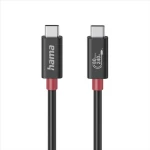 Hama USB-C kabel USB4 černá / 1 m / 80 Gb/s / 240 W (200799)