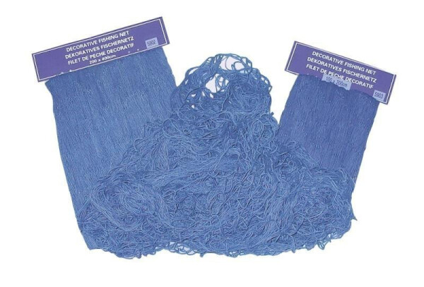 Dekorativní rybářská síť modrá